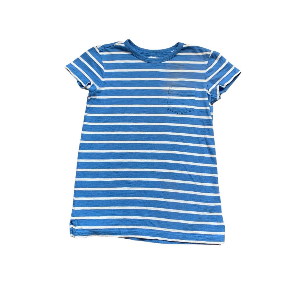 Primary Blue and White Pocket Tee